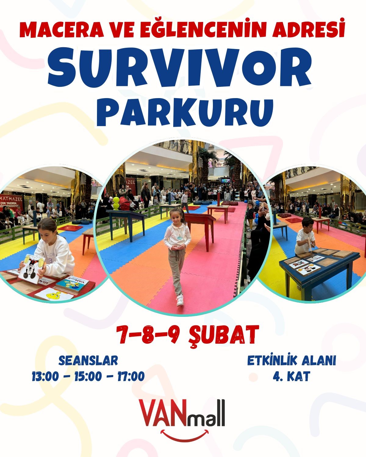 Van Mall AVM’den çocuklara özel survivor parkuru