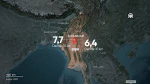 Myanmar’da peş peşe şiddetli depremler!