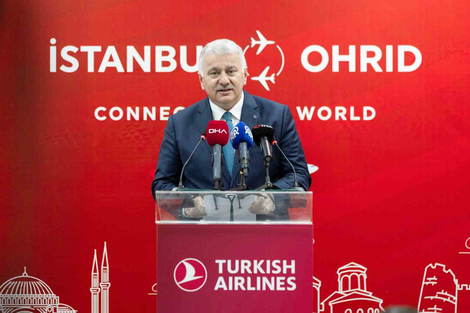 Türk Hava Yolları’nın Ohrid seferleri başladı