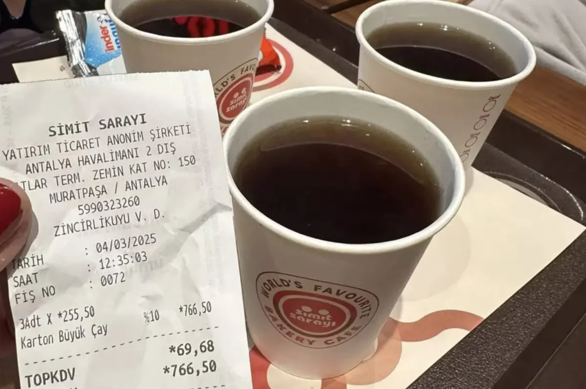 Çay değil altın mübarek: 3 bardak çay 766 TL