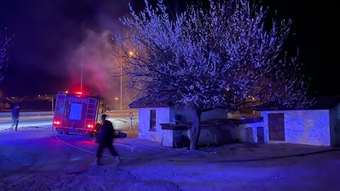 Dinlenme tesisinde yangın