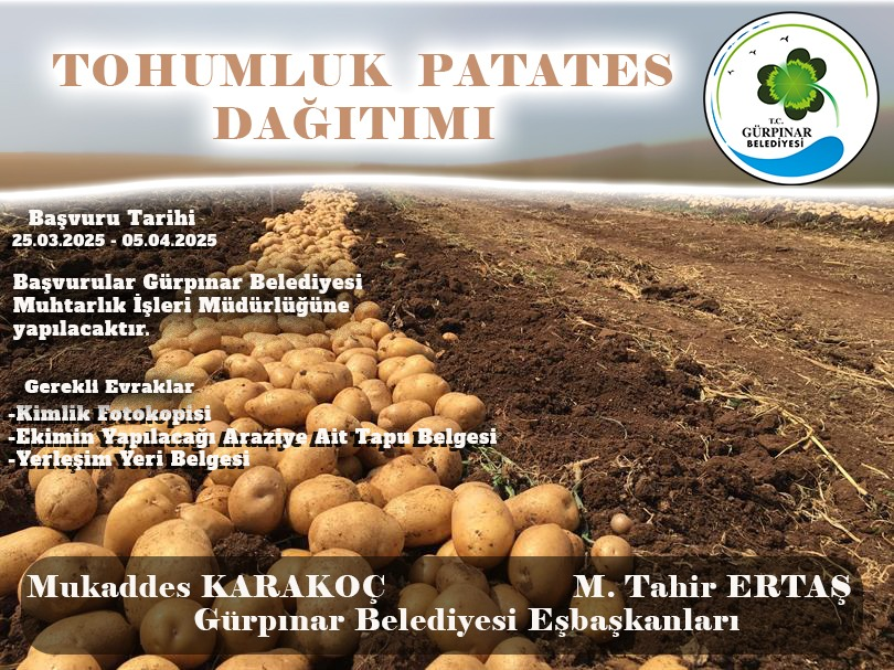 Gürpınar’da Çiftçiye Tohum Desteği