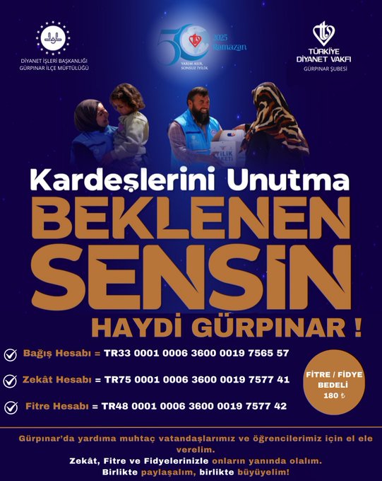 Gürpınar’da Ramazan Dayanışması