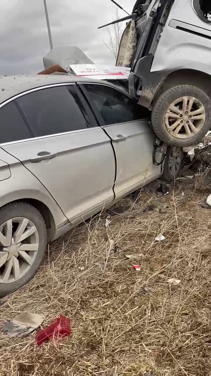 Kontrolden çıkan otomobil kaza yaptı