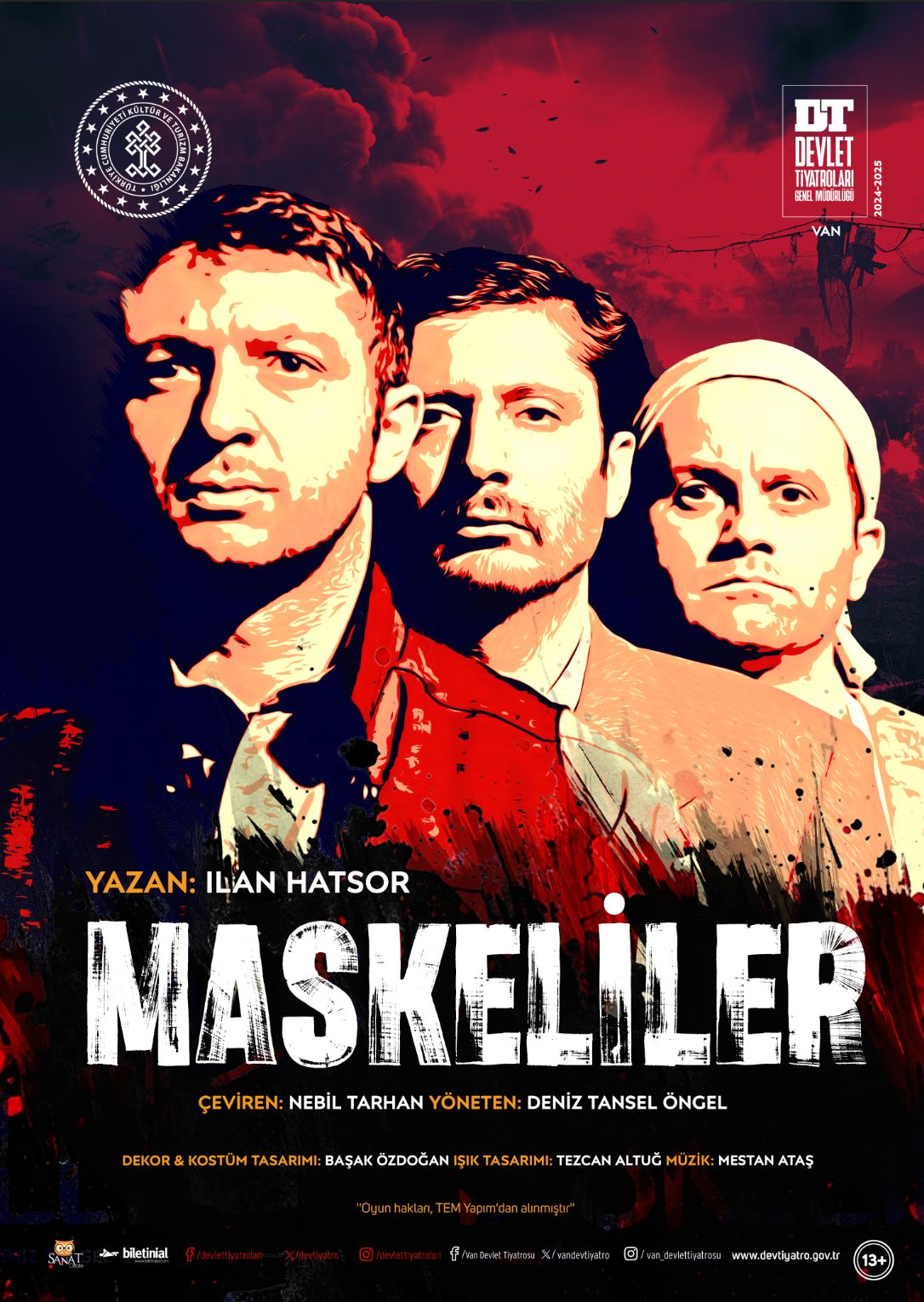 Van Devlet Tiyatrosu’nda ‘Maskeliler’ Oyunu Sahnelenecek