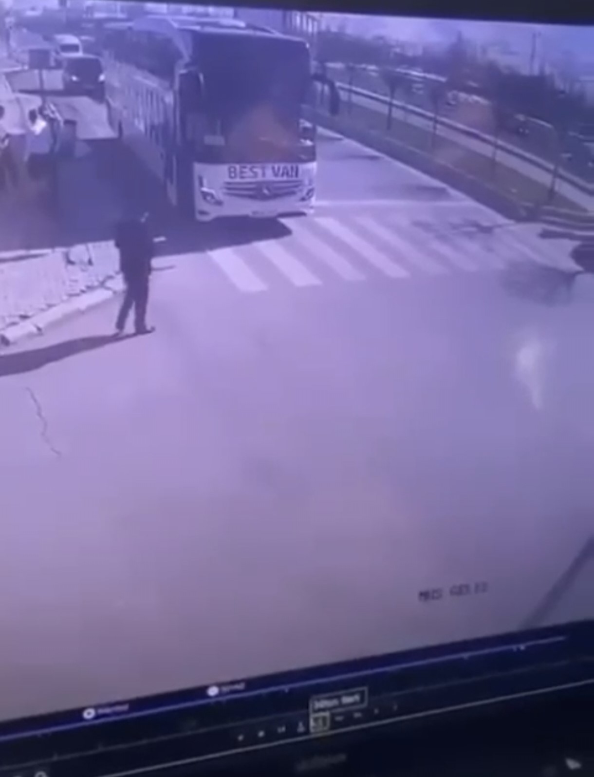 Muş’ta yaşanan feci kaza kamerada