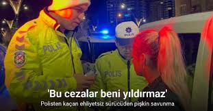 Polisten kaçan ehliyetsiz sürücüden pişkin savunma