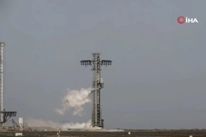 Dev uzay roketi 8. uçuş testini gerçekleştirdi