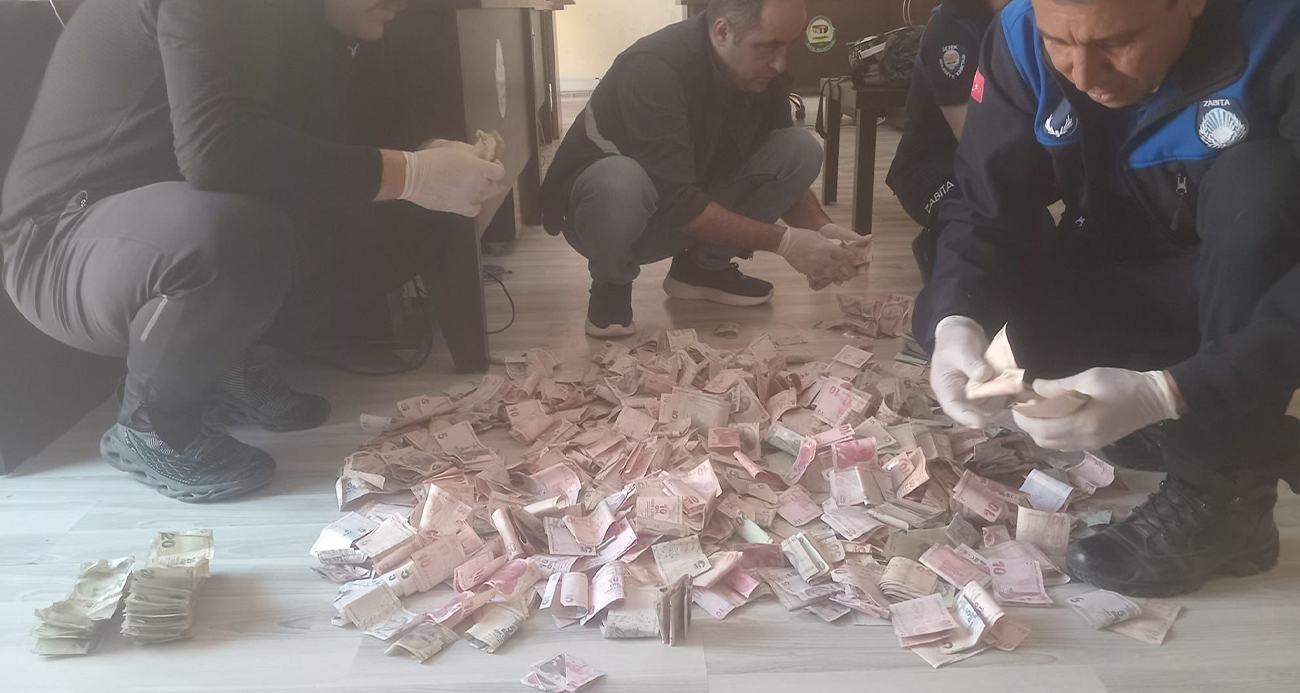 Dilencinin üzerinden 45 bin 600 TL para çıktı