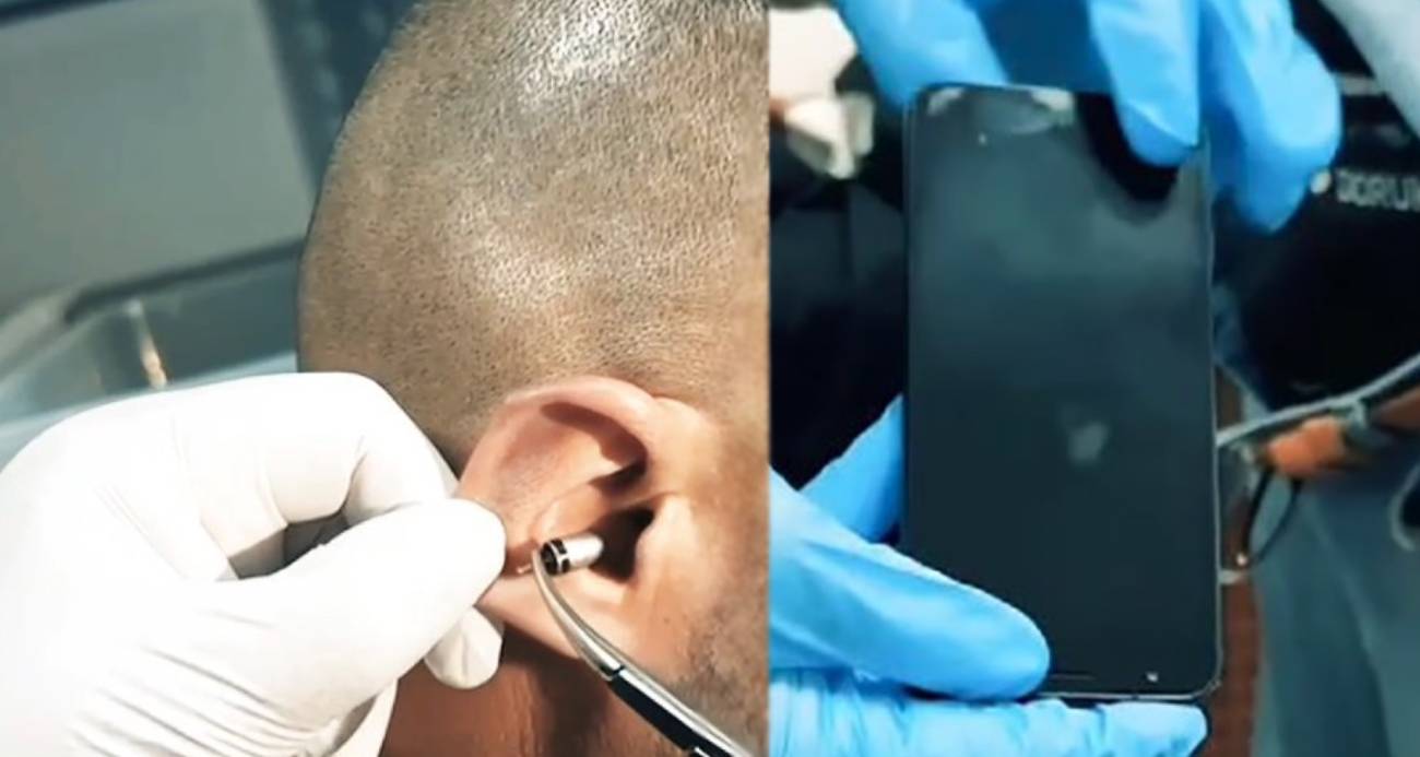 Sürücü belgesi sınavında akıllara durgunluk veren kopya düzeneği