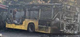 İstanbul’da otobüs yangını