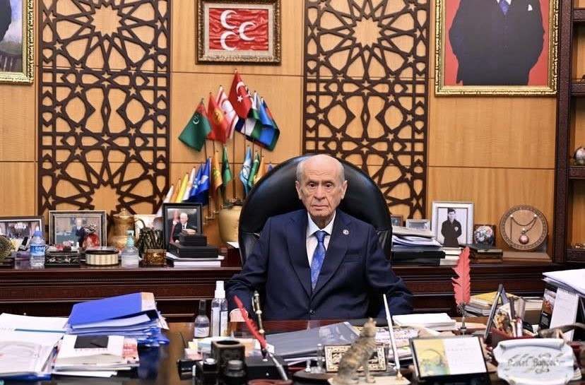 MHP Genel Başkanı Bahçeli, genel merkezde çalışmalara başladı