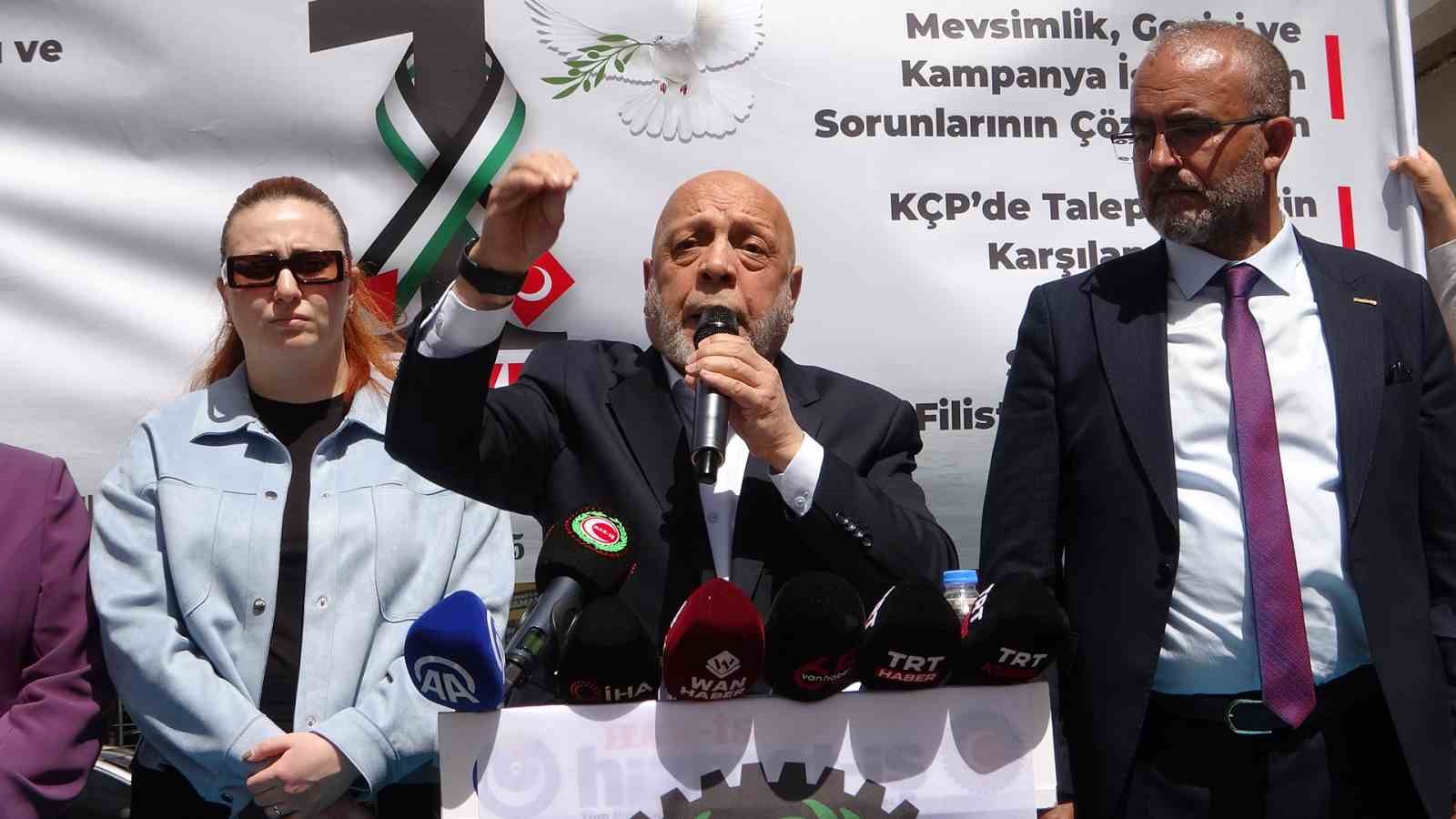 Hak-İş Genel Başkanı Arslan: “Kandil’in bu ülkeye söz sahibi olmasını istemiyoruz”