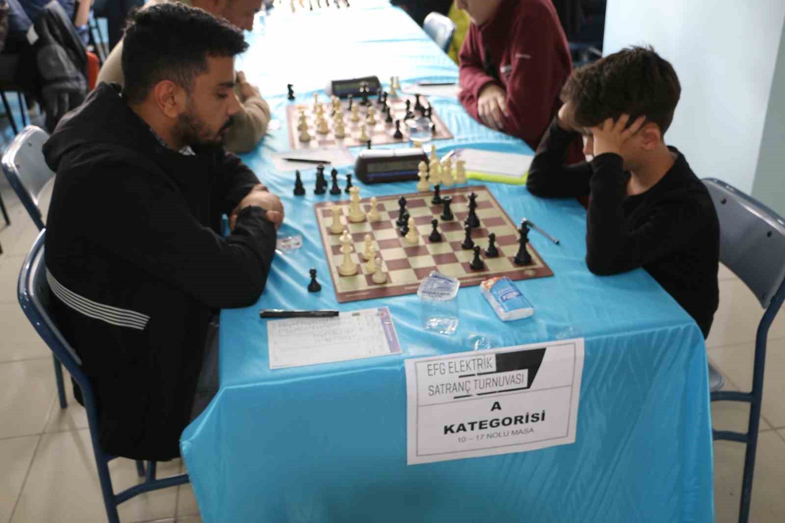 Satranç turnuvasında toplam 160 bin TL ödül dağıtıldı