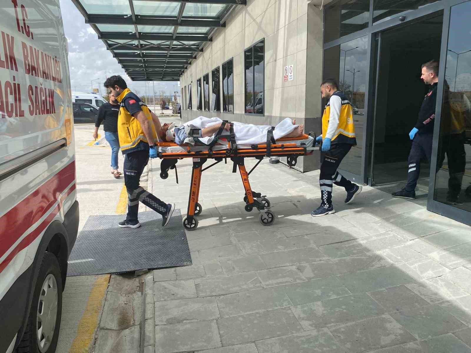 İnşaattan düşen kişi hastanelik oldu