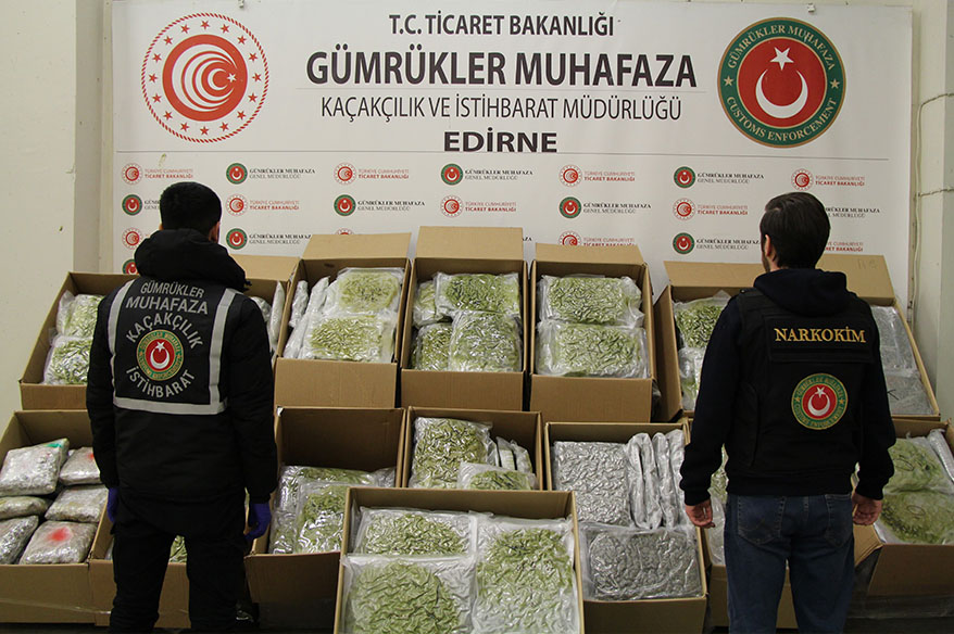 Kapıkule’de 492 kilogram uyuşturucu madde ele geçirildi
