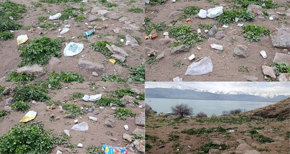 Akdamar Adası’na yakışmayan manzara: Doğa harikası çöplerle kirletiliyor