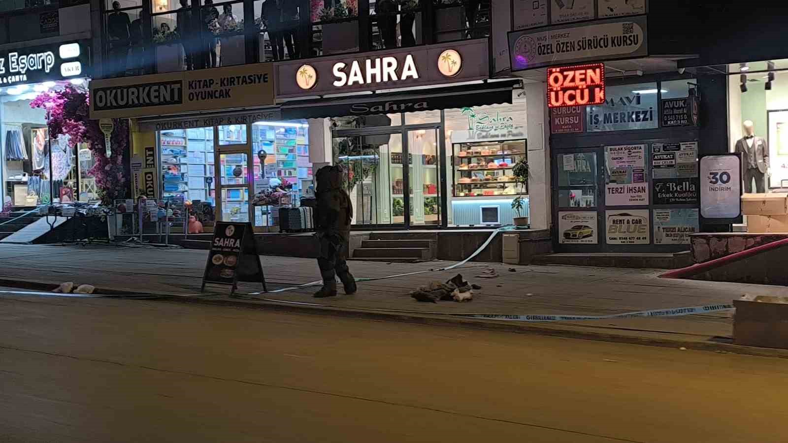 Muş’ta şüpheli çanta fünye ile patlatıldı