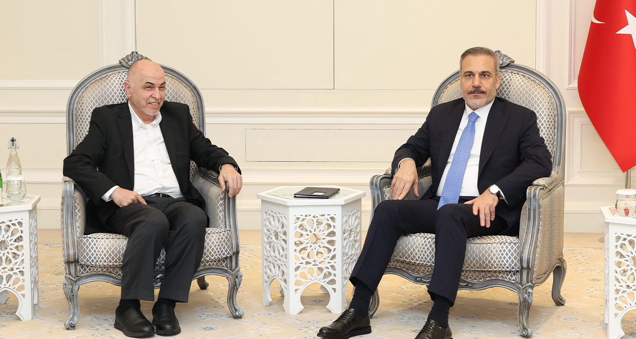 Dışişleri Bakanı Fidan, Hamas Şura Meclisi Başkanı Derviş ile görüştü
