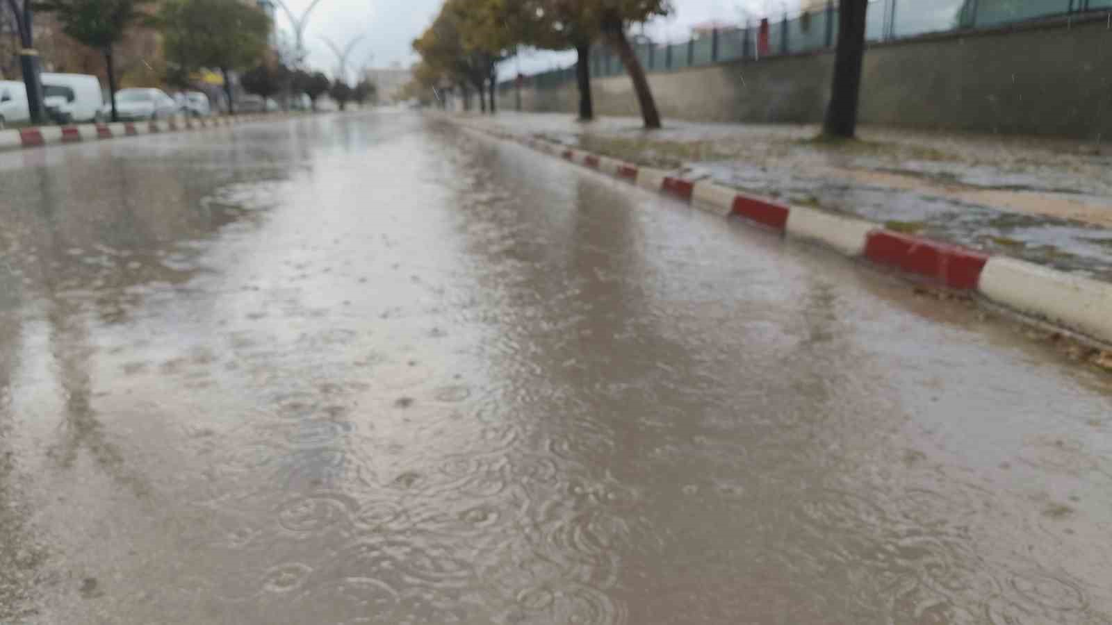 Erciş’te yağmur etkili oldu