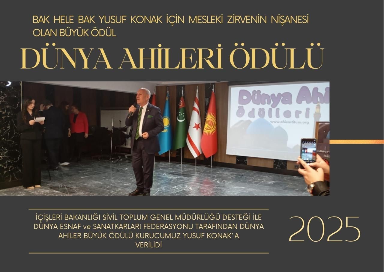 Yusuf Konak’a uluslararası ödül