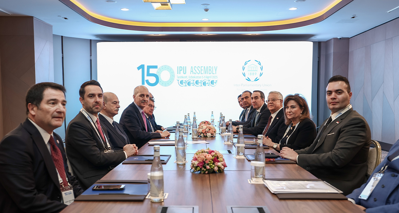 TBMM Başkanı Kurtulmuş, Mısır Temsilciler Meclisi Başkanı El Gebali ile görüştü