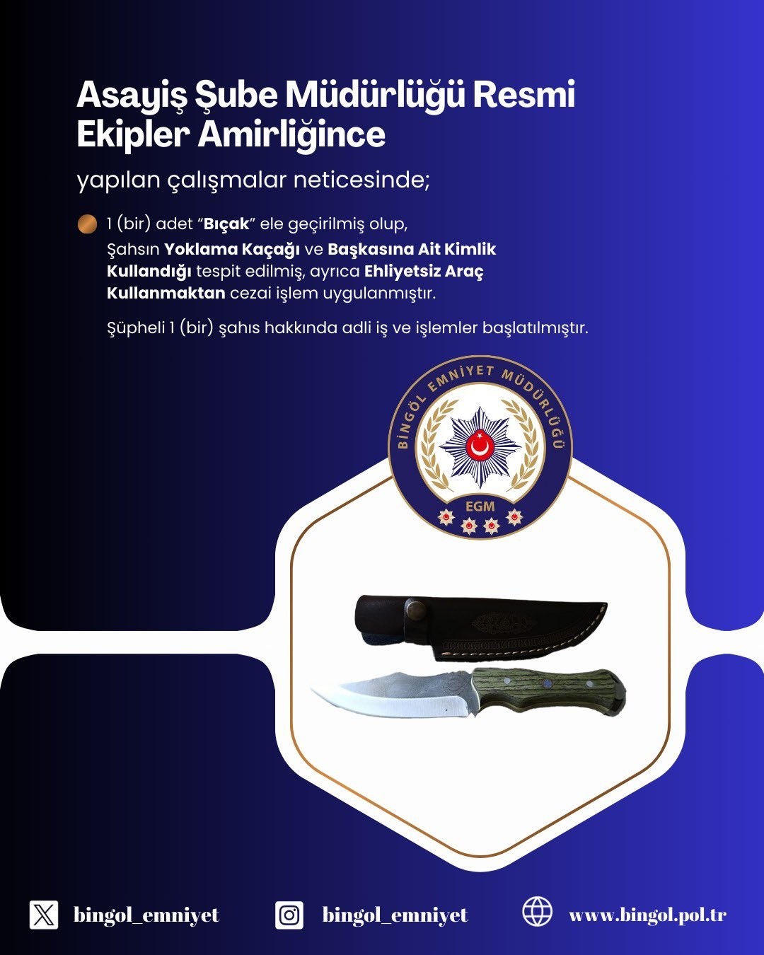 Hakkında yakalama kararı bulunan şahıs, başkasına ait kimlikle yakalandı