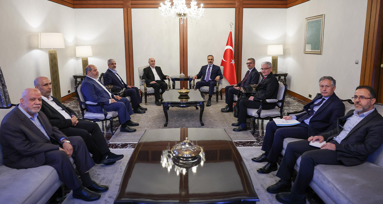 Dışişleri Bakanı Fidan, Hamas heyetiyle görüştü