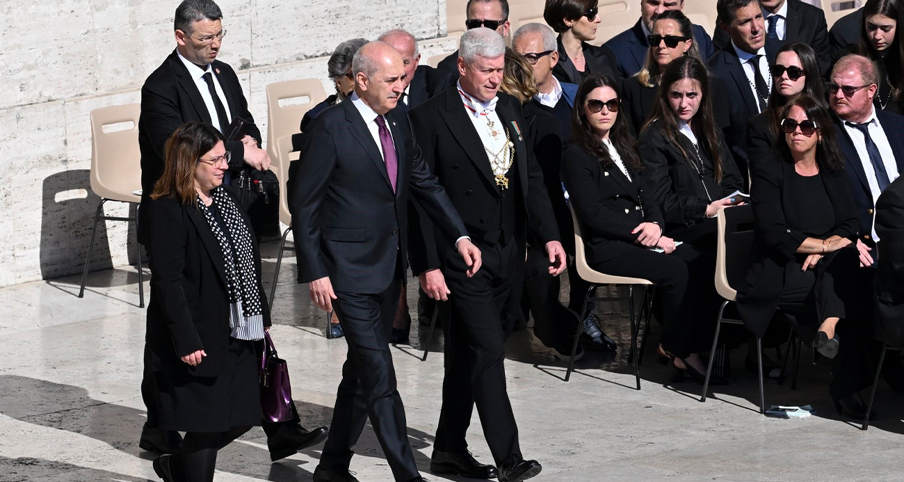 TBMM Başkanı Kurtulmuş, Papa Franciscus’un cenaze törenine katıldı
