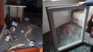 Köy evine giren ayıya komik sitem