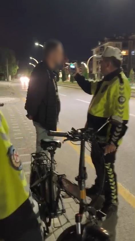 Alkol Alan Bisiklet Sürücüsüne 18 Bin Lira Ceza Kesildi