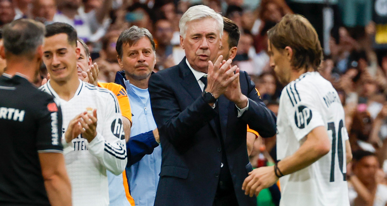 Ancelotti ve Modric, Real Madrid’e galibiyetle veda etti