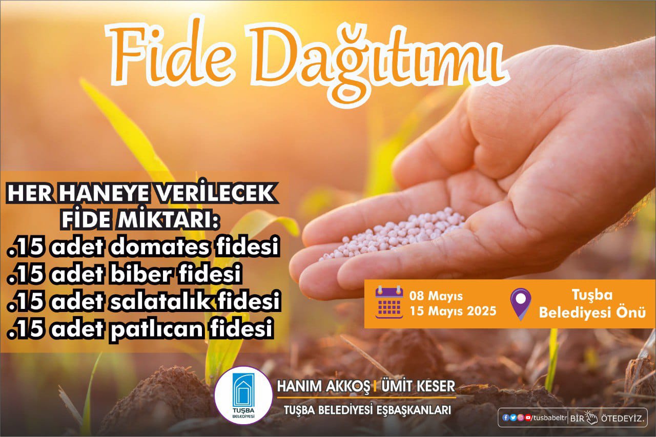 Organik Sebzeye İlk Adım: Tuşba Belediyesi’nden Ücretsiz Fide Desteği
