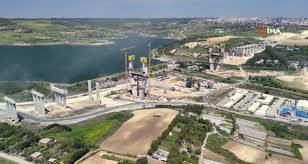 Kanal İstanbul’un ilk köprüsünün ayakları 100 metreyi aştı