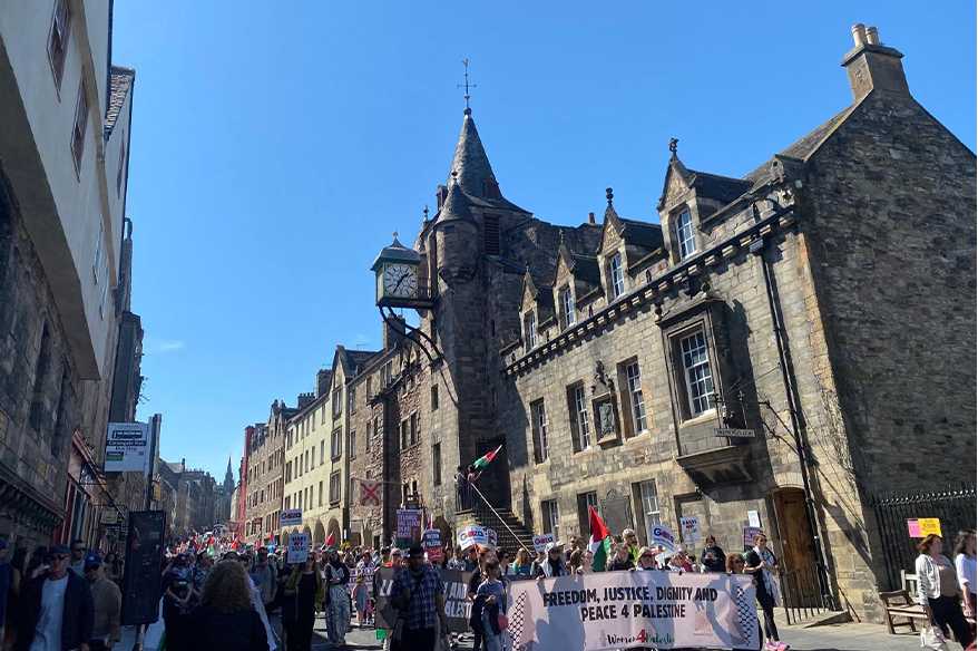 İskoçya’da “Özgür Filistin” sesleri