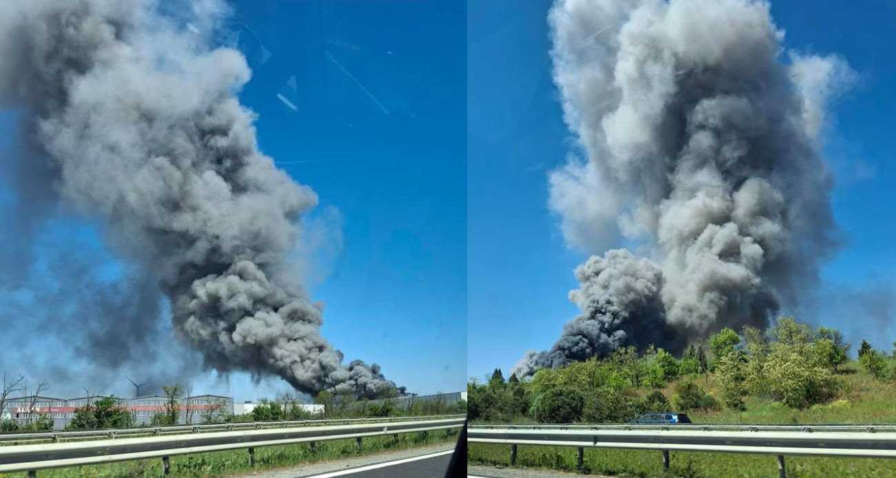 Tekirdağ’da Fabrika Yangını: Dumanlar Şehri Kapladı