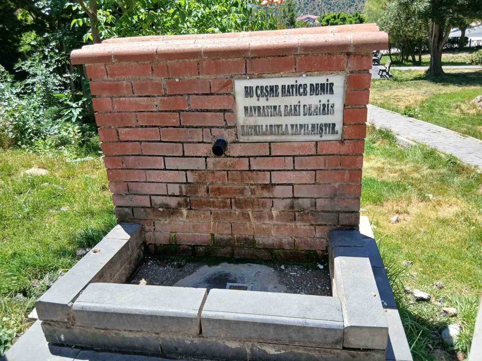 Yoğun bakteri tespit edilen çeşme kapatıldı