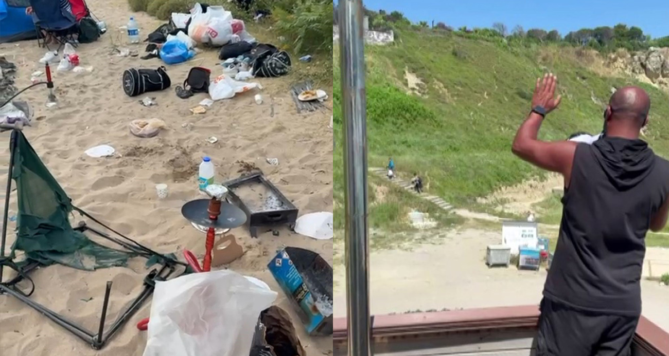 Cankurtarandan çöplerini bırakanlara anonslu uyarı: “Size yakışmadı”