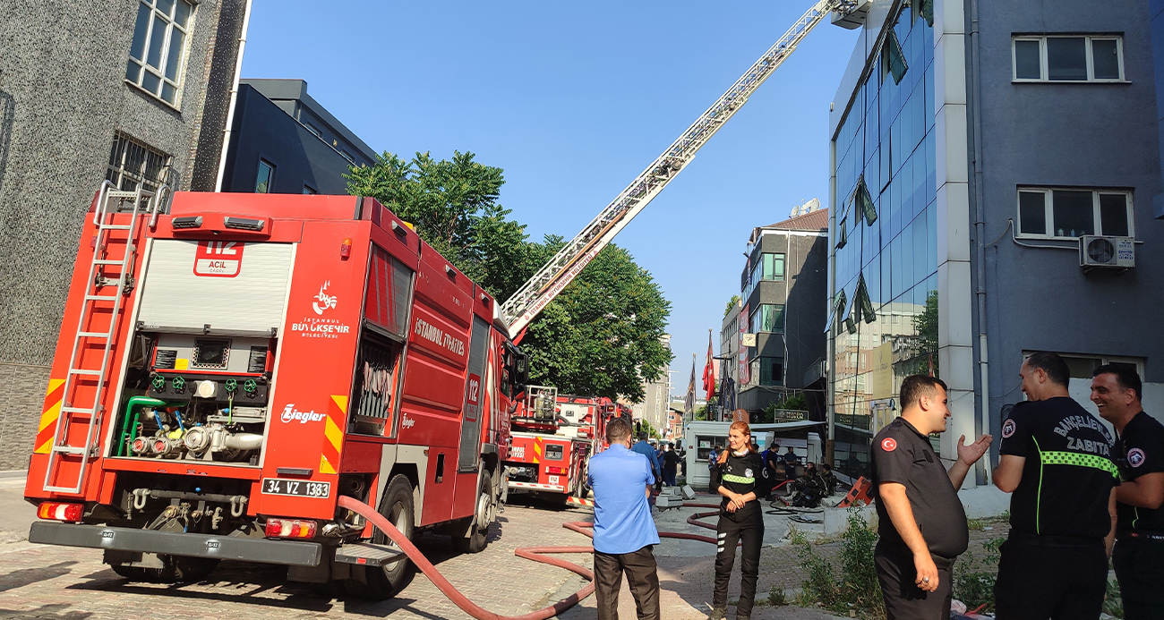Bahçelievler’de korkutan yangın