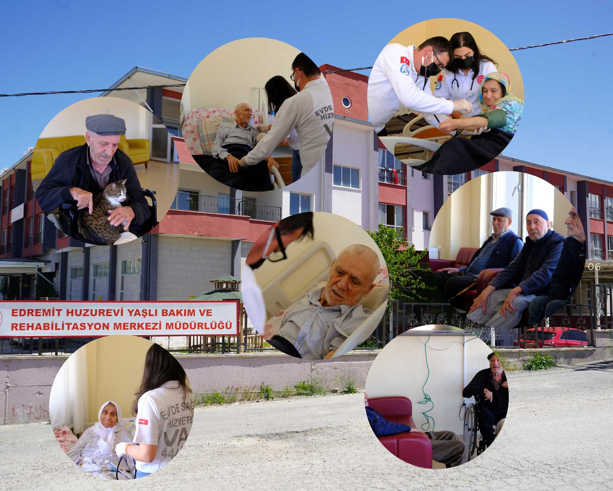 Van’da huzurevine bayram ziyareti: Hem ziyaret hem muayene!