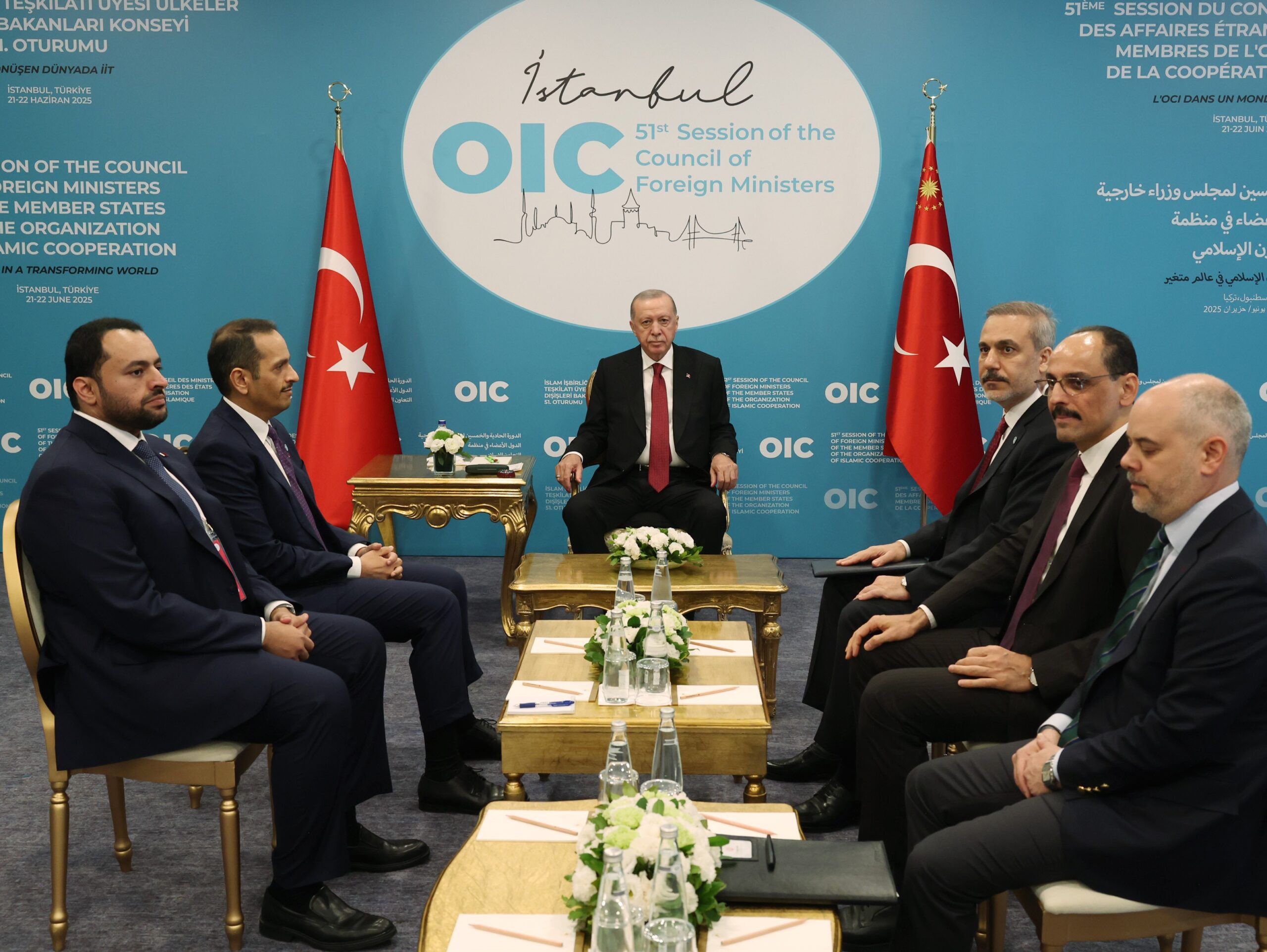 Cumhurbaşkanı Erdoğan, Katar Başbakanı Muhammed Abdurrahman Al- Thani’yi kabul etti