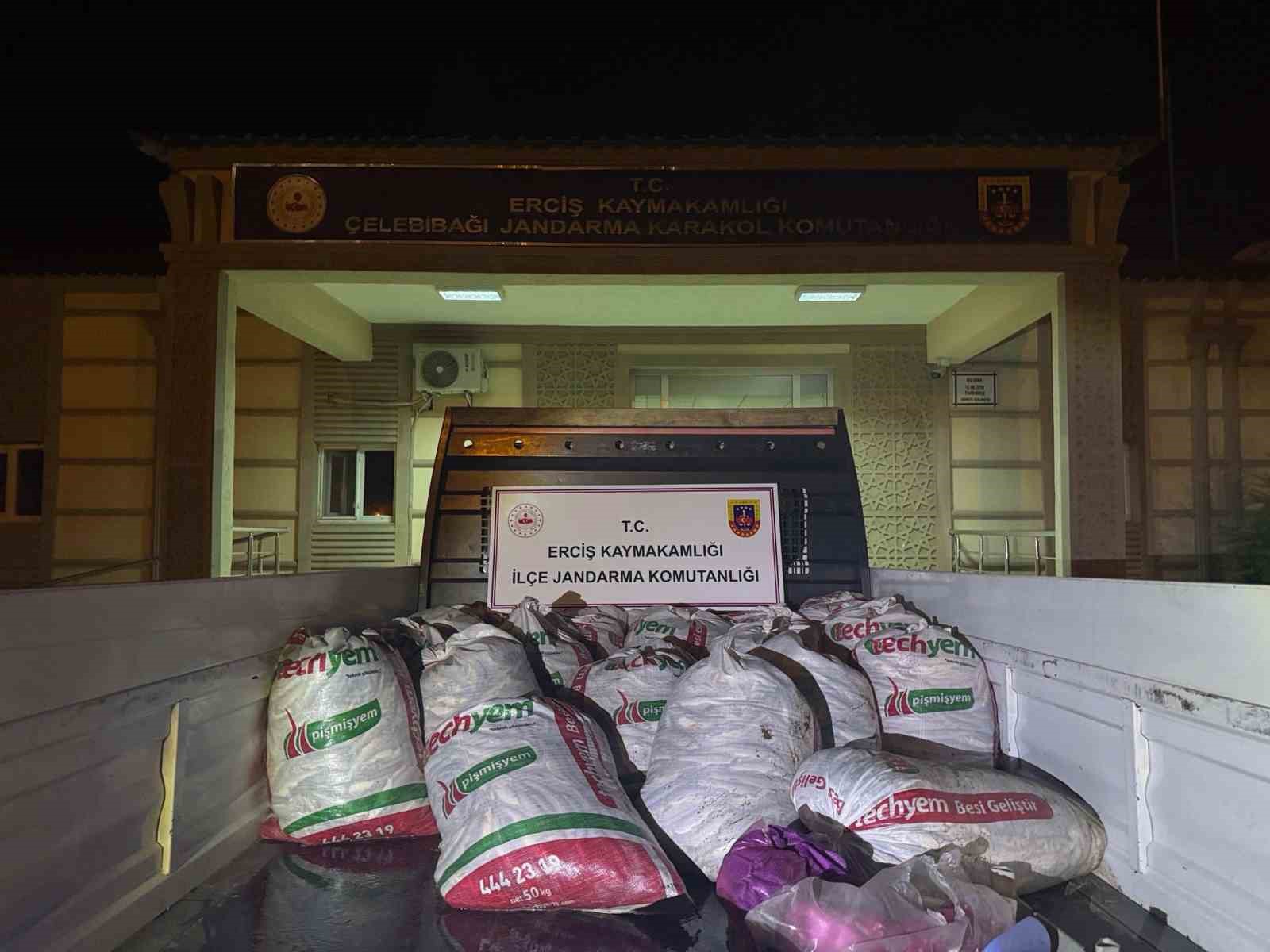 Erciş’te 2 ton kaçak avlanmış balık ele geçirildi