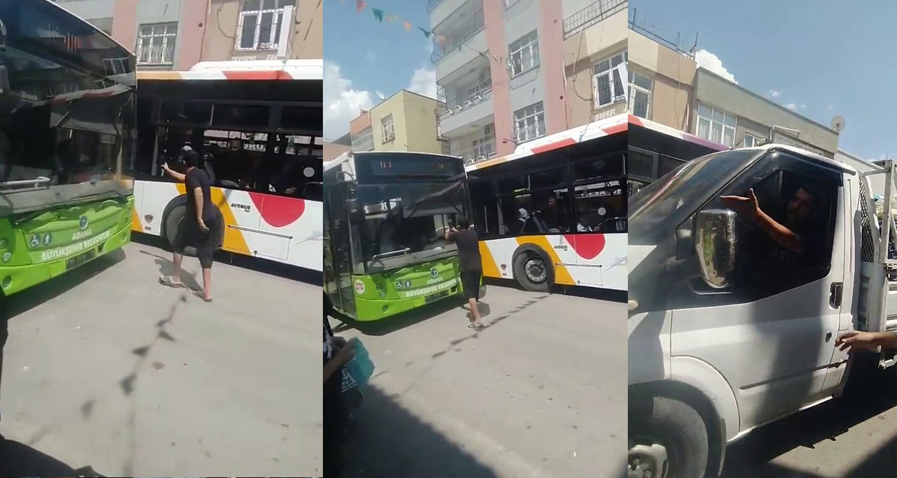 Ters Yöne Giren Sürücü Kadın Şoföre Hakaret Etti!