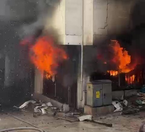 Tarihi çarşıda yangın