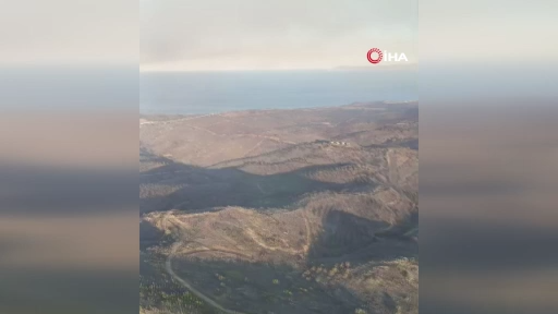 İzmir’de orman yangını sürüyor