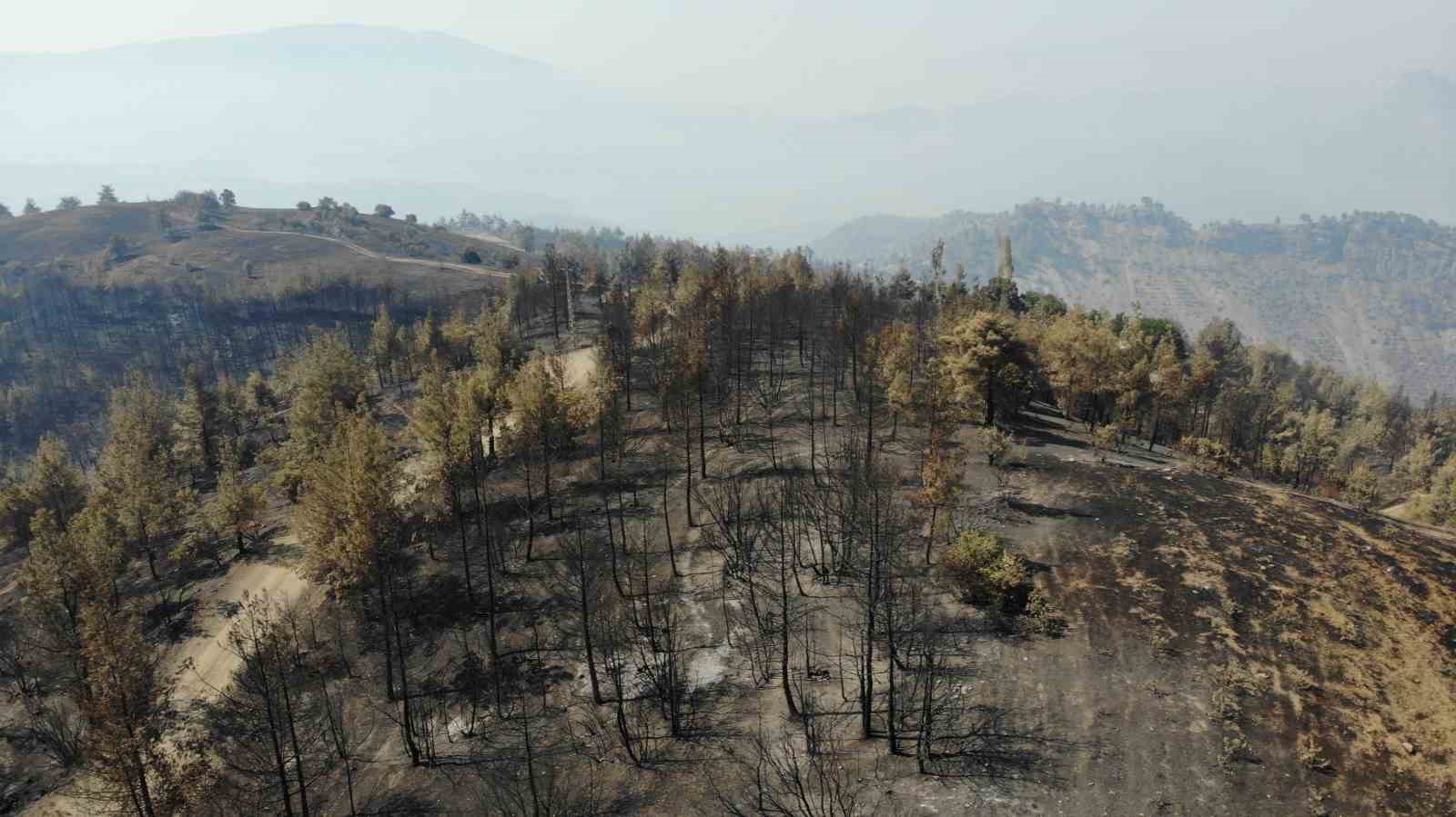 Kahramanmaraş’taki Yangın Sonrası Tahribat Havadan Görüntülendi