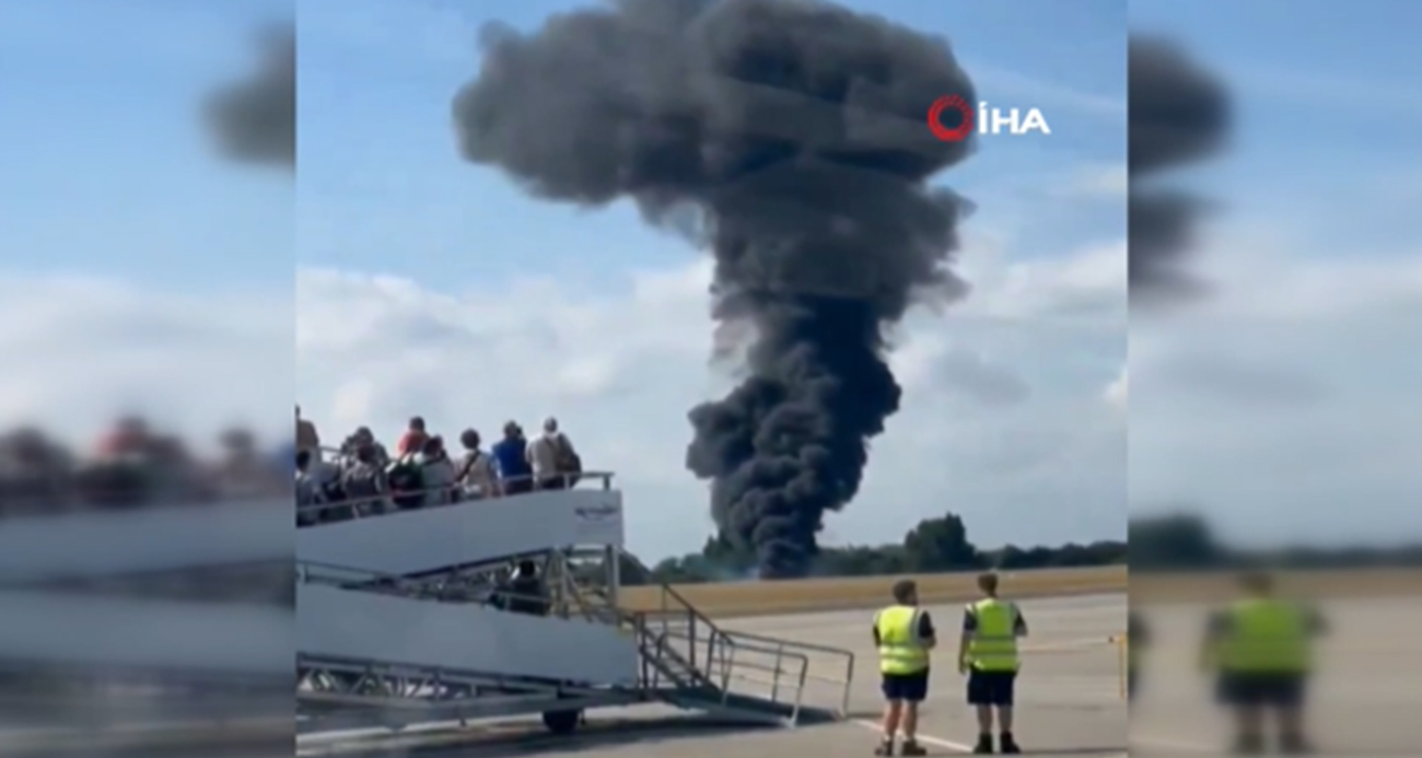Londra’da yolcu uçağı düştü