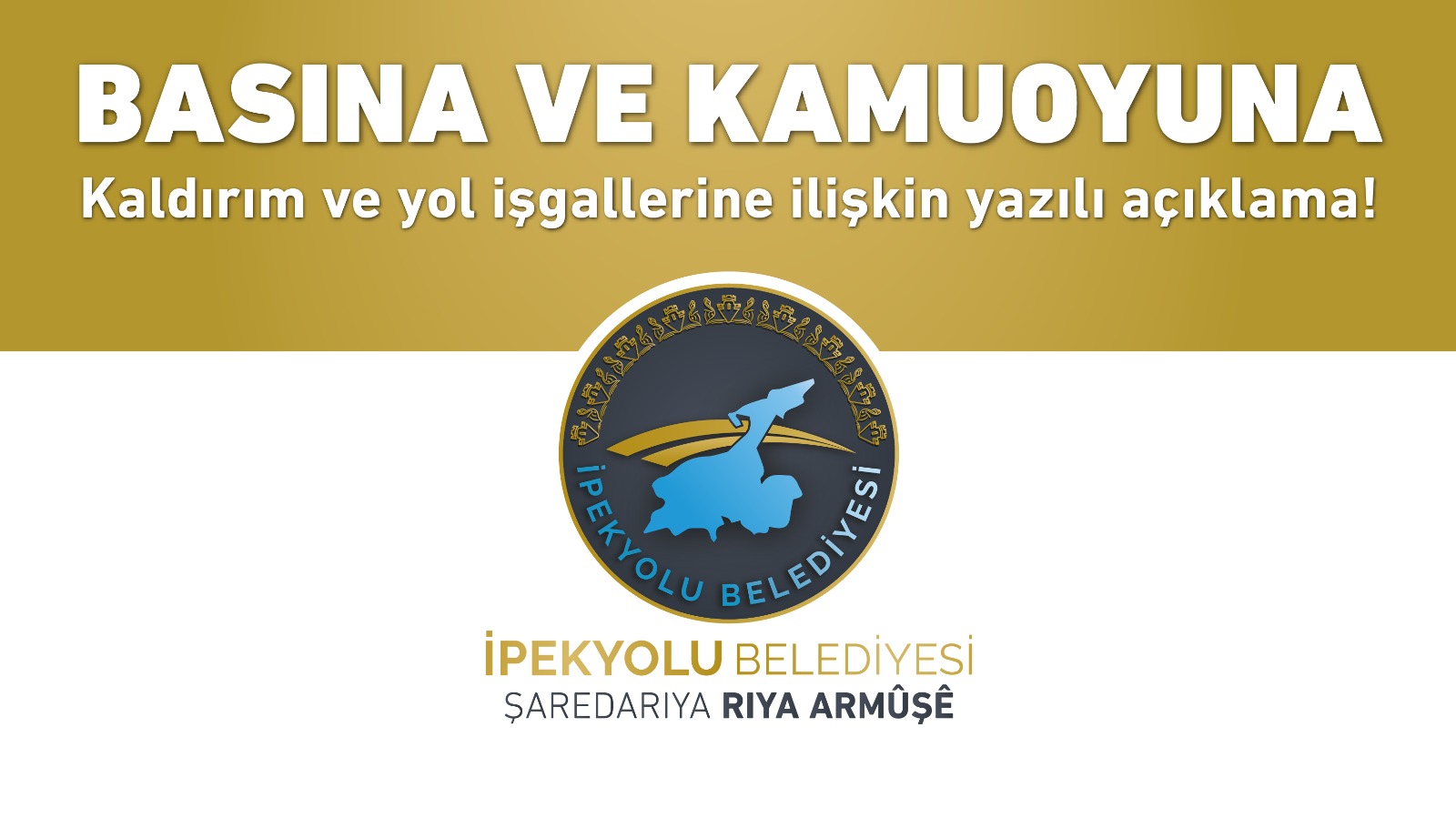 İpekyolu Belediyesi’nden Yol ve Kaldırım İşgali Açıklaması