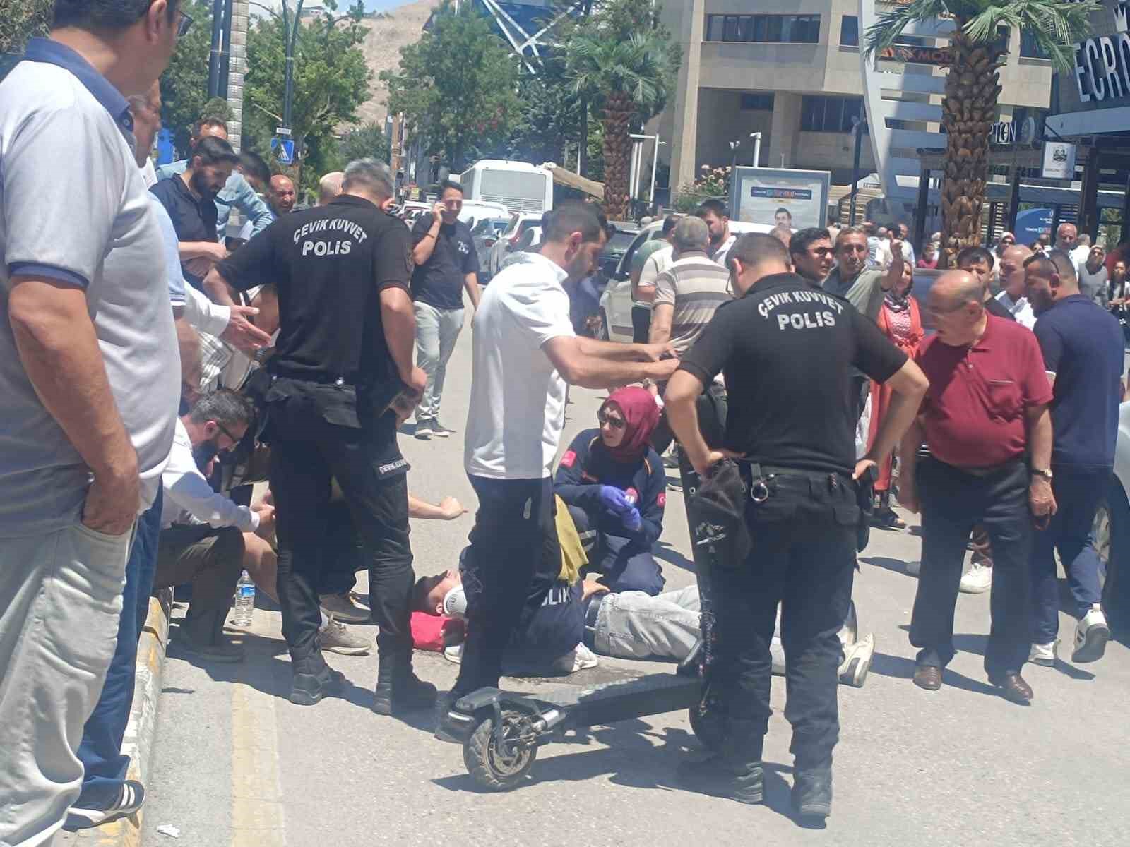 Scooterın çarptığı çocuk yaralandı