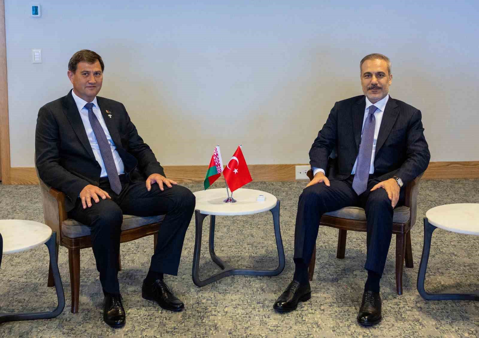 Dışişleri Bakanı Fidan, Belarus Dışişleri Bakanı Ryzhenkov ile görüştü